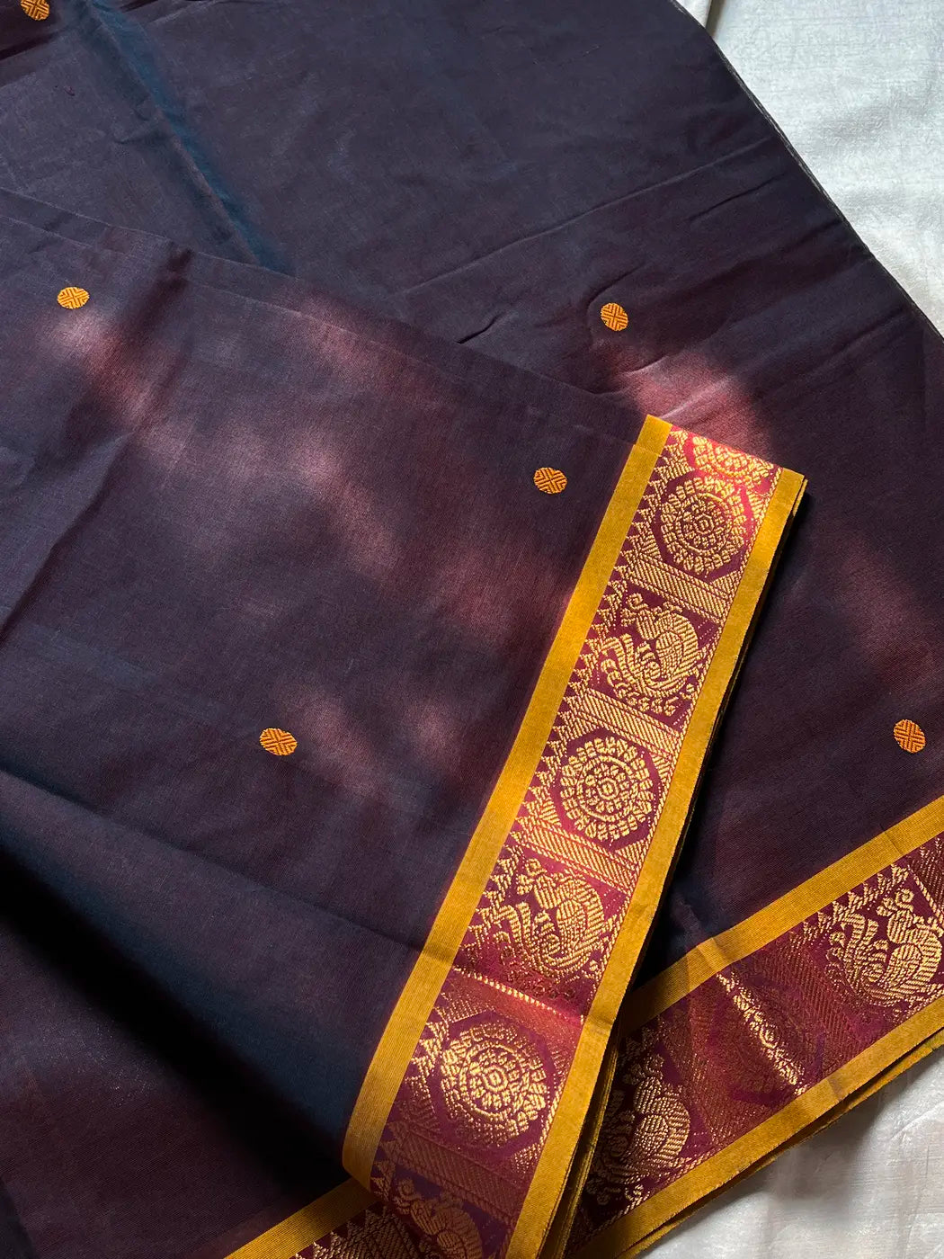 Mercerised Chettinadu Cotton - Slate Plum