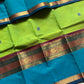 Throne Edit – Parrot Green Kanchi Cotton Saree