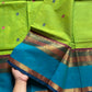 Throne Edit – Parrot Green Kanchi Cotton Saree