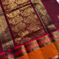 Throne Edit – Maroon Kanchi Cotton Saree