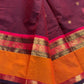 Throne Edit – Maroon Kanchi Cotton Saree