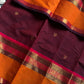 Throne Edit – Maroon Kanchi Cotton Saree