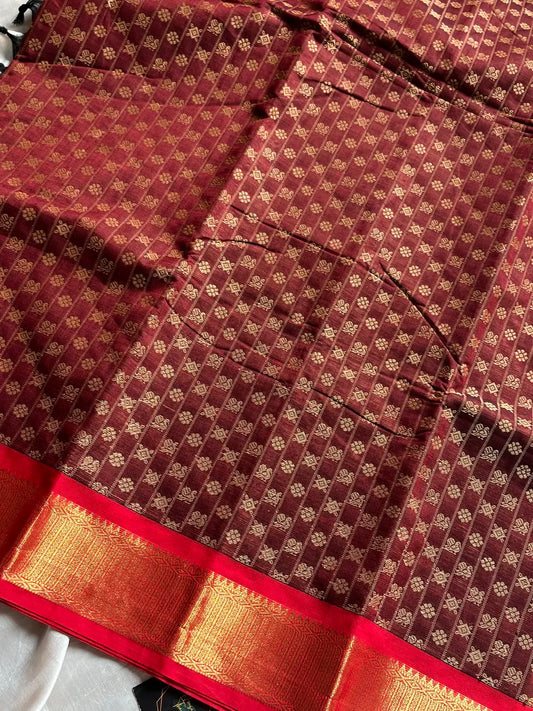 Vintage Looms – Maroon Chettinadu Cotton