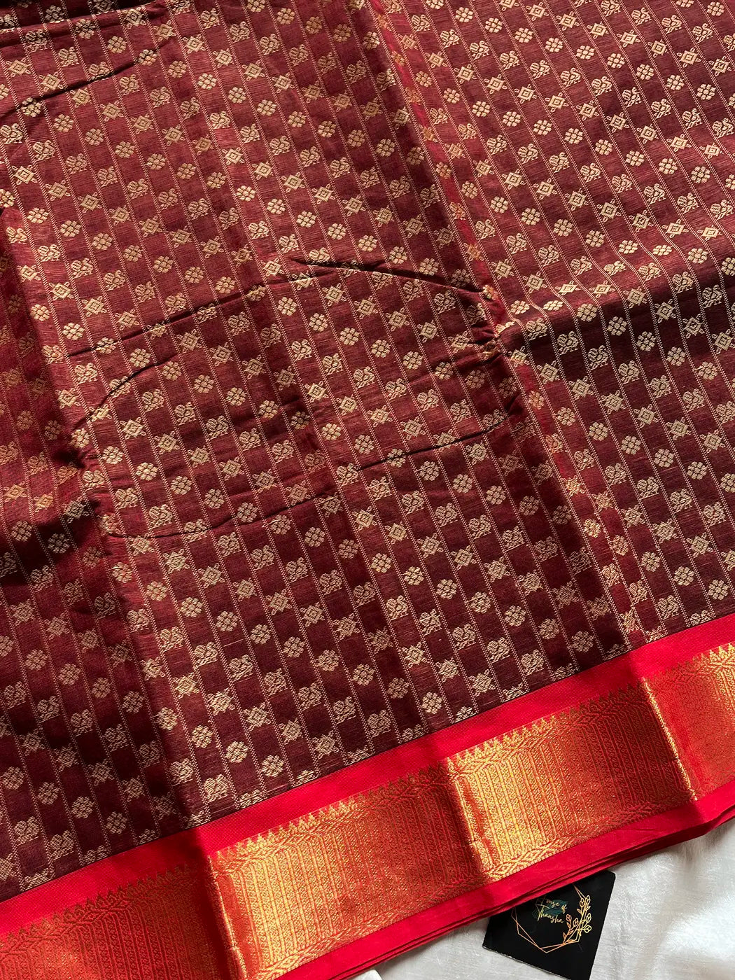 Vintage Looms – Maroon Chettinadu Cotton