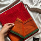 Kattam Edit – Red Kanchi Cotton Saree