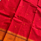 Kattam Edit – Red Kanchi Cotton Saree