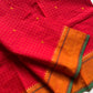 Kattam Edit – Red Kanchi Cotton Saree
