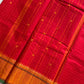 Kattam Edit – Red Kanchi Cotton Saree