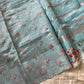 Soft Tissue Edit – Sky blue Tissue Saree with Scalloped Border & Zari Work