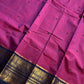 Subtle Weaves | Wine Pink Kanchi Cotton Saree