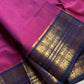 Subtle Weaves | Wine Pink Kanchi Cotton Saree