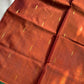 Vegan Silk Saree – Burnt Copper | Handloom Art Silk