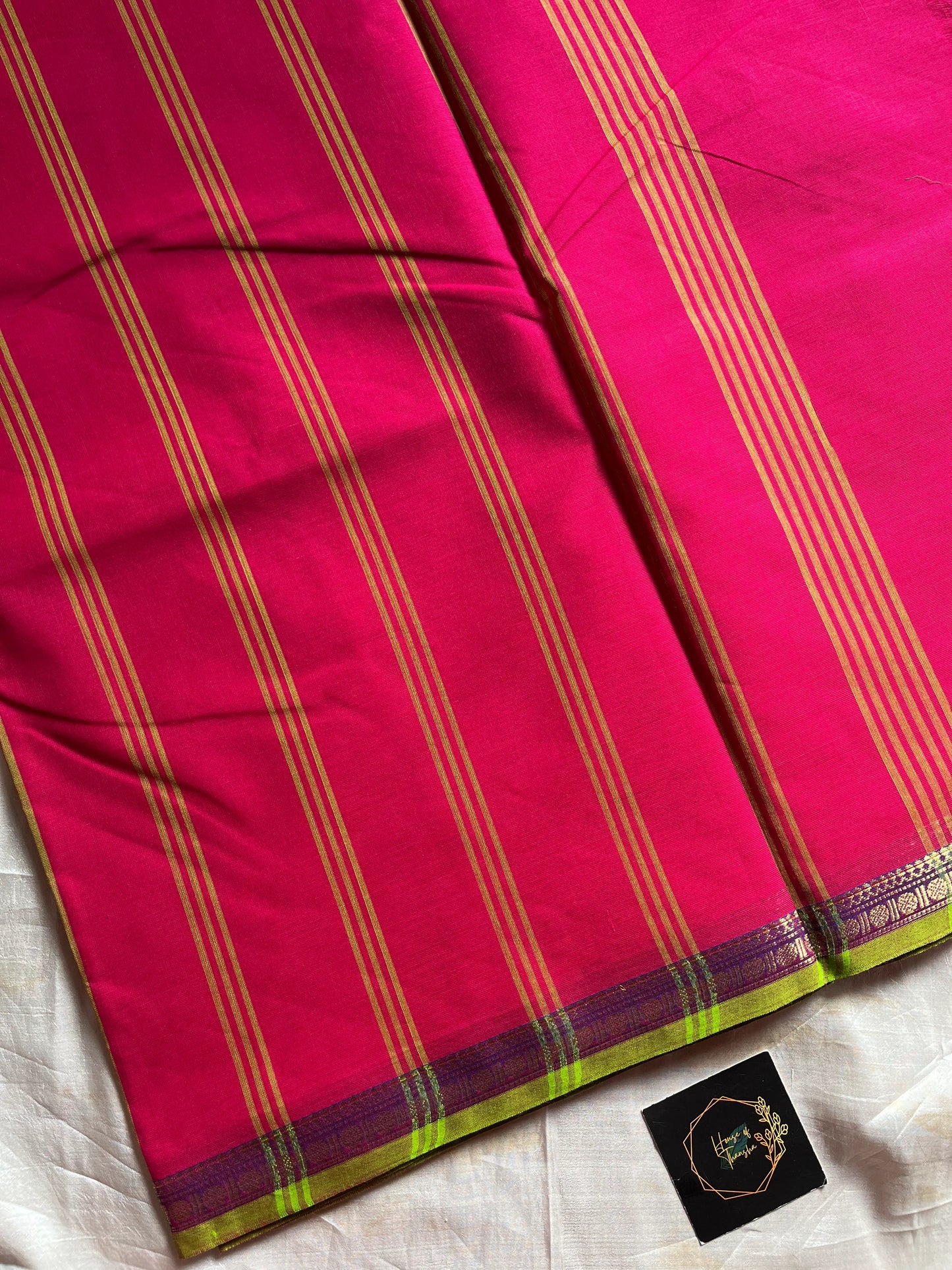 Madisar Edit | Pink 10 Yards Madisar Kanchi Cotton Saree