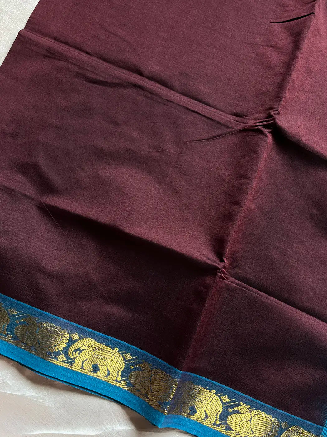 Pattu Nool Edit - Handloom Kanchi Silk Cotton Saree – Brown