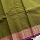 Chettinadu Cotton Saree –  Green (Without Blouse)