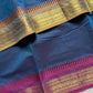 Ganga Jamuna Borders – Blue Kanchi Cotton Saree
