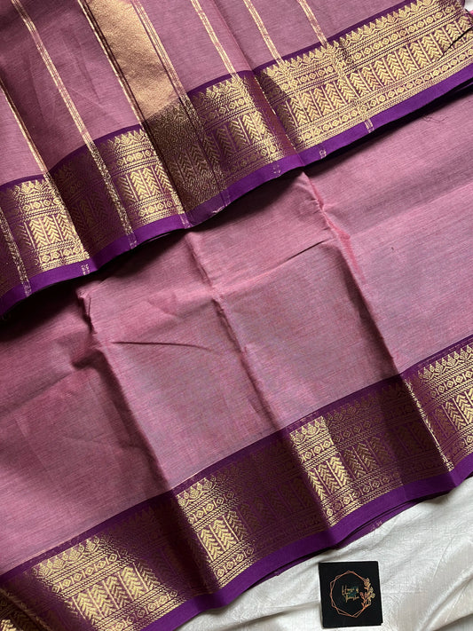 Subtle Weaves | Lilac Chettinadu Cotton Saree
