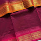 Ganga Jamuna Borders – Maroon Kanchi Cotton Saree