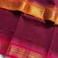 Ganga Jamuna Borders – Maroon Kanchi Cotton Saree