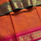 Ganga Jamuna Borders – Orange Kanchi Cotton Saree