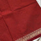 Mini Kattam – Reddish Maroon Checked Chettinadu Cotton Saree (Without blouse)