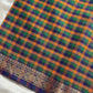 Mini Kattam – Checked Chettinadu Cotton Saree (Without blouse)