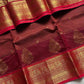 Throne Edit – Maroon Zarichecks Kanchi Cotton Saree