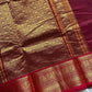 Throne Edit – Maroon Zarichecks Kanchi Cotton Saree