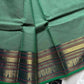 Subtle Weaves | Pastel Green Kanchi Cotton Saree