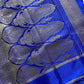 Crepe Silk Saree – Blue