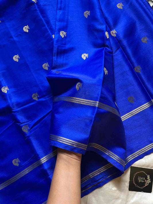 Crepe Silk Saree – Blue