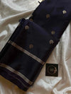 Crepe Silk Saree – Deep Grape