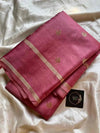 Crepe Silk Saree – Pastel Onion pink