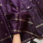 Crepe Silk Saree – Deep Grape