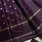 Crepe Silk Saree – Deep Grape