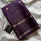 Crepe Silk Saree – Deep Grape
