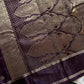 Crepe Silk Saree – Deep Grape