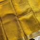 Soft Sheen Drapes – Yellow Viscose Georgette Saree | House of Thansha