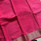 Soft Sheen Drapes – Coral Pink Viscose Georgette Saree | House of Thansha