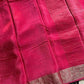 Soft Sheen Drapes – Coral Pink Viscose Georgette Saree | House of Thansha