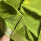 Soft Sheen Drapes – Green Viscose Georgette Saree | House of Thansha