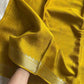 Soft Sheen Drapes – Yellow Viscose Georgette Saree | House of Thansha