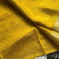 Soft Sheen Drapes – Yellow Viscose Georgette Saree | House of Thansha