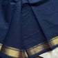 Subtle Weaves | Dark Blue Chettinadu Cotton Saree