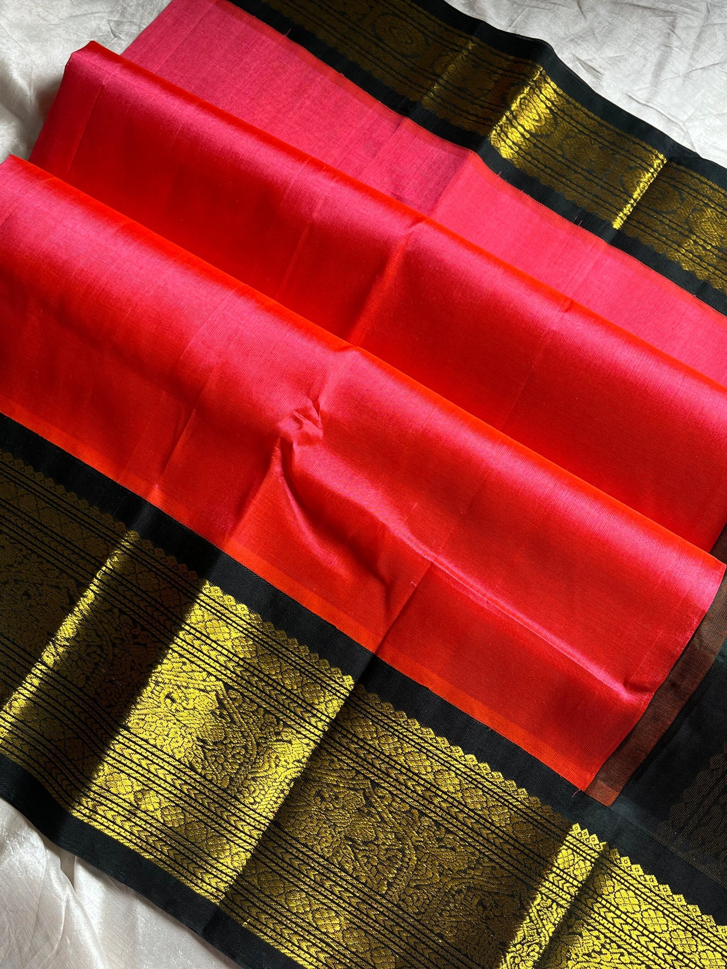 Vintage Edit | Peach Korvai Kanchivaram Silk Cotton Saree