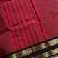 Maroon Kanchi cotton saree - Pallu