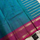 Kanchi cotton saree with Velthari weave and Ganga Jamuna border – House of Thansha