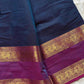 Subtle Weaves – Blue Kanchi Cotton Saree