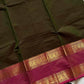 Subtle Weaves – Olive Green Kanchi Cotton Saree