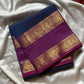 Subtle Weaves – Blue Kanchi Cotton Saree
